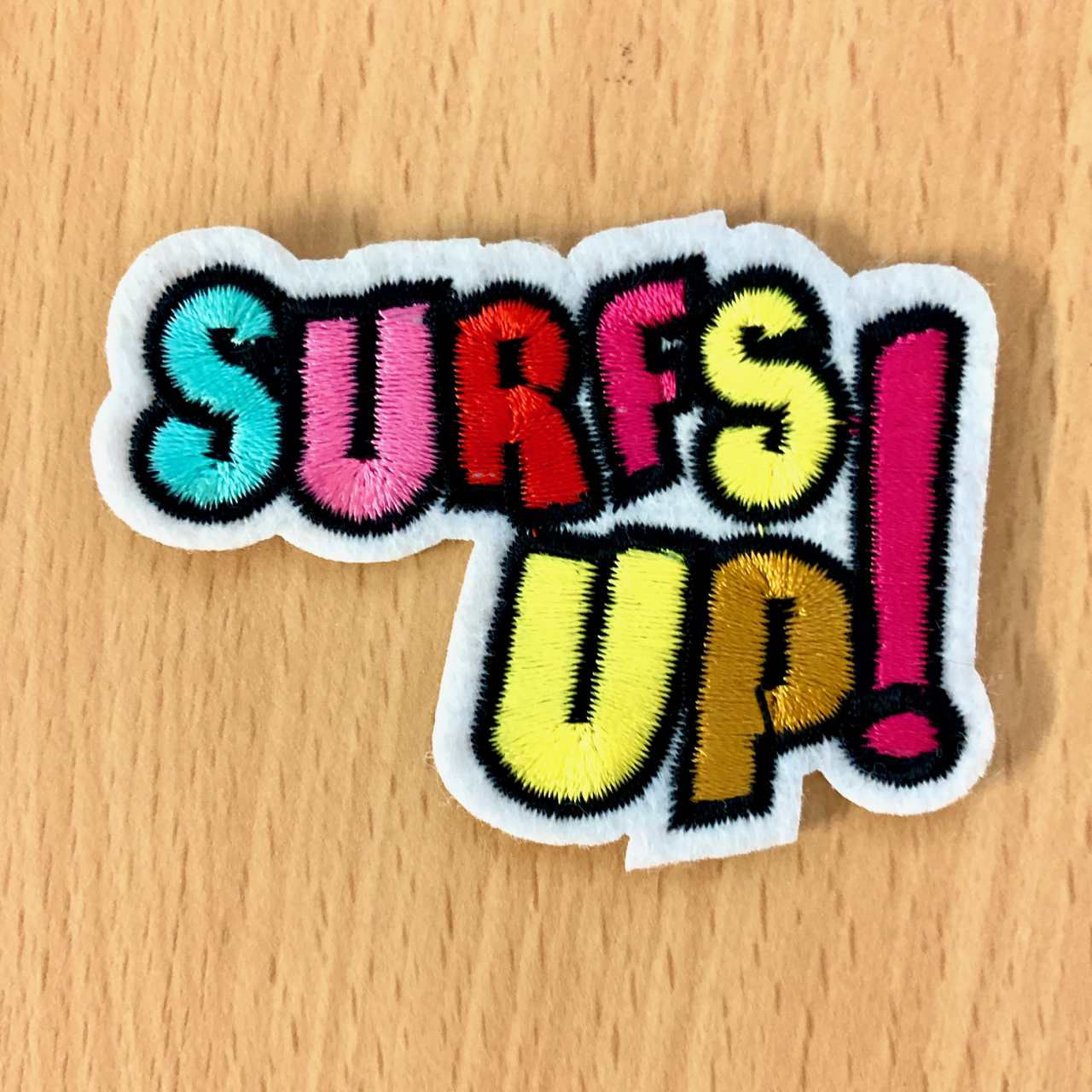1pc Surfs up Embroidered surfing Patch beach Iron On Applique craft
